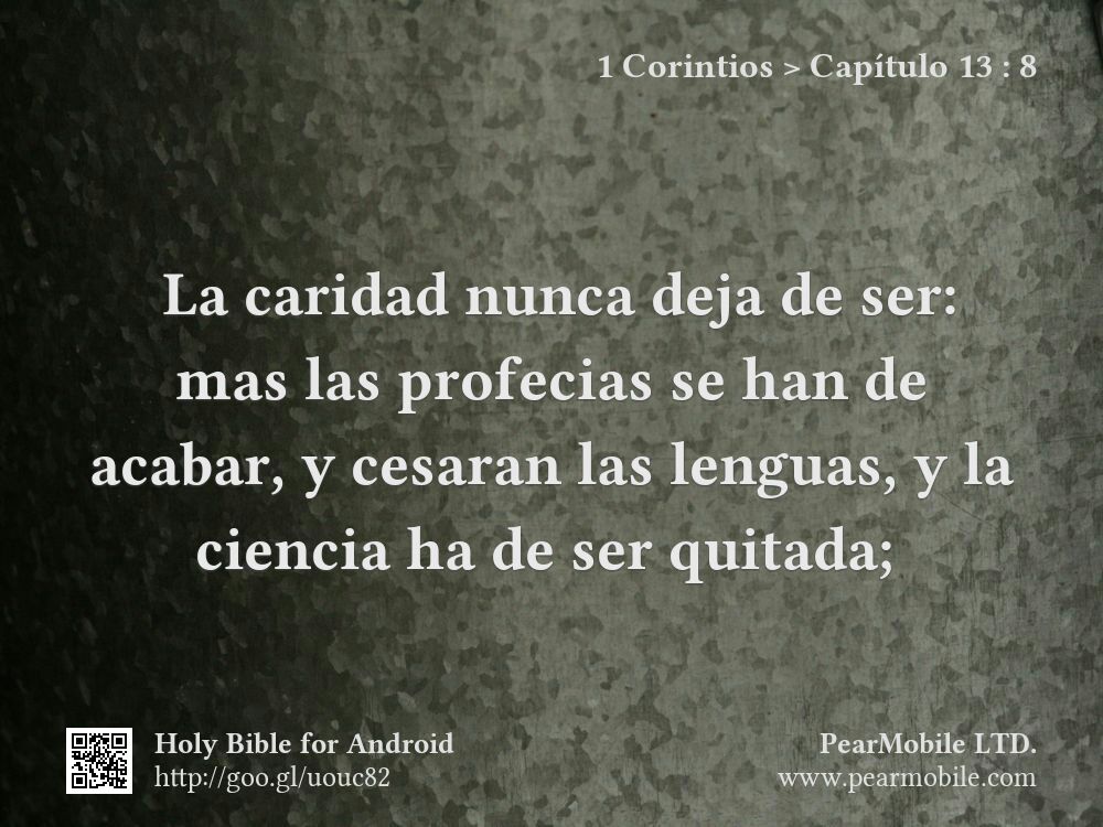 1 Corintios, Capítulo 13:8